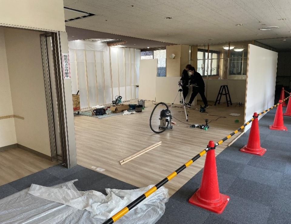 食事室　只今リニューアル真っ最中！（角川ヴィラ）