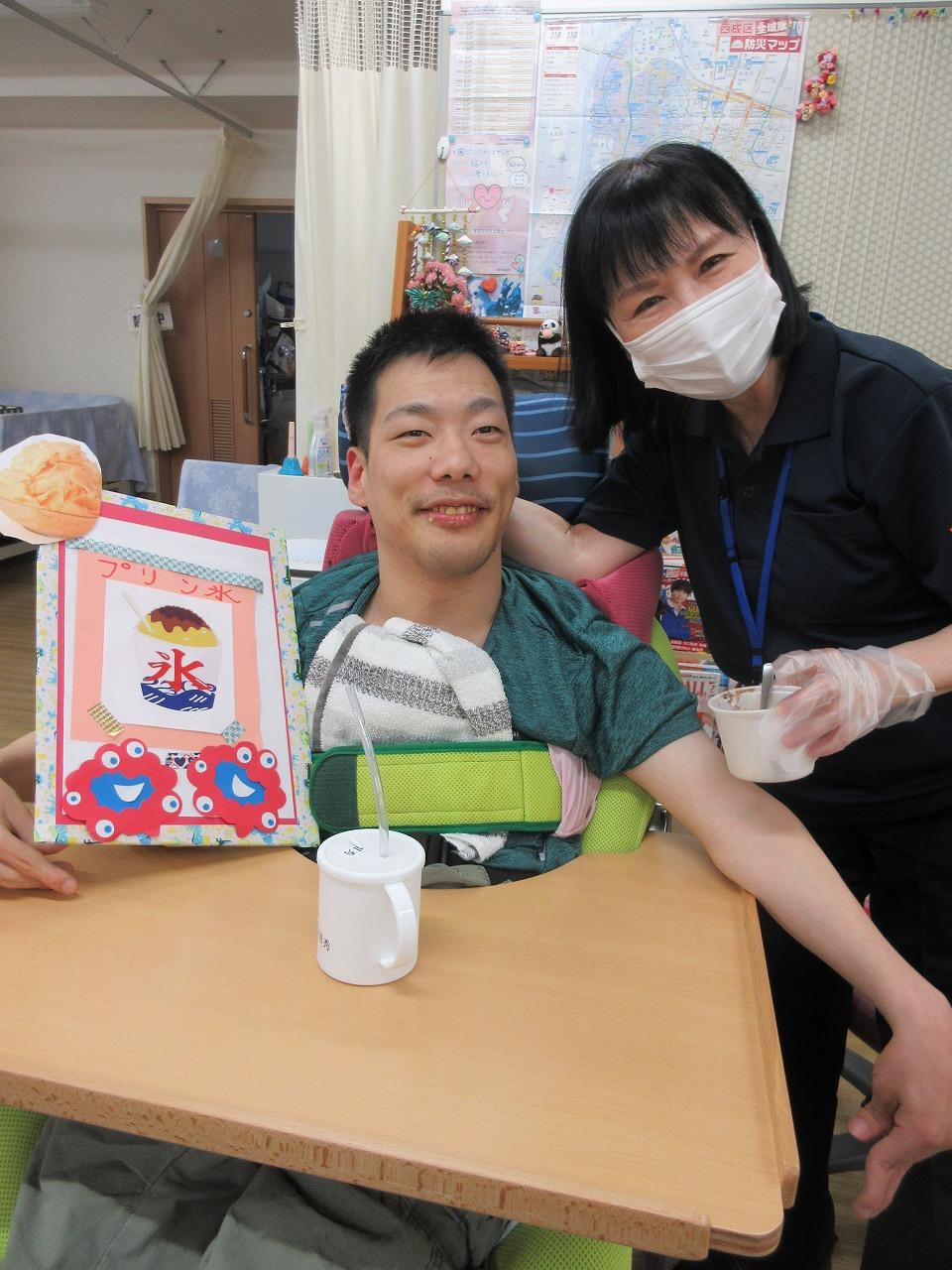 いまみや日中活動（プリン氷）