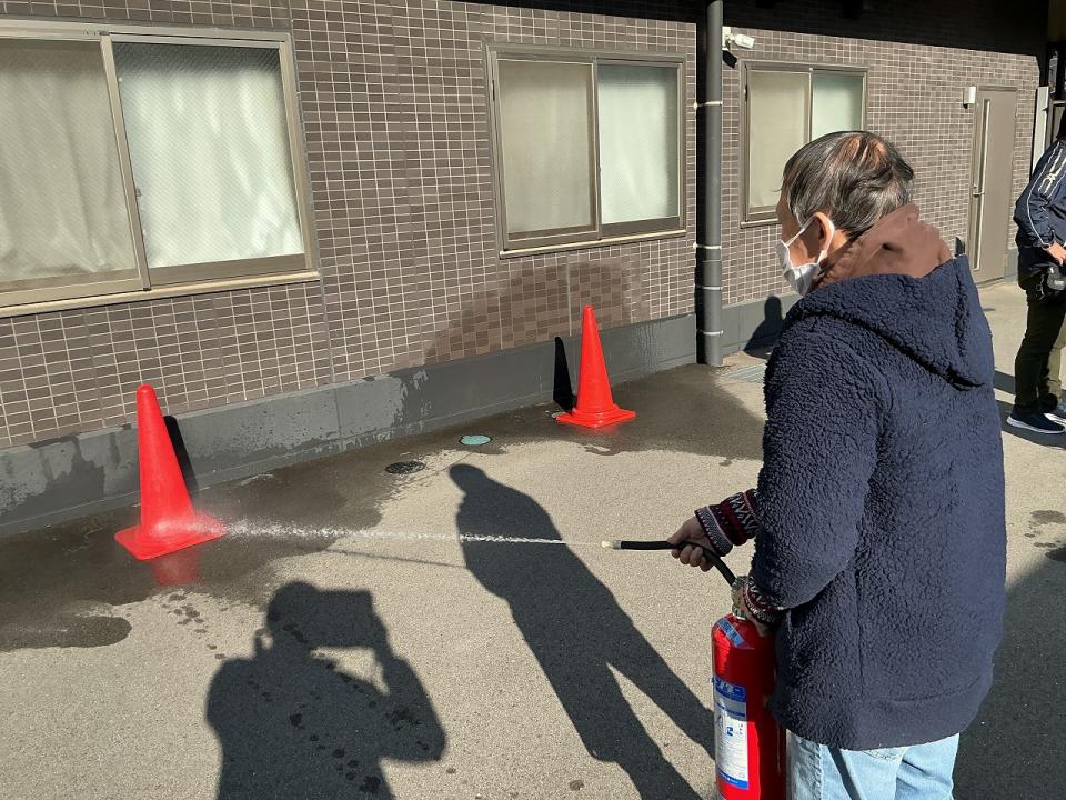 利用者向けの消火訓練を行いました（JIKYO）