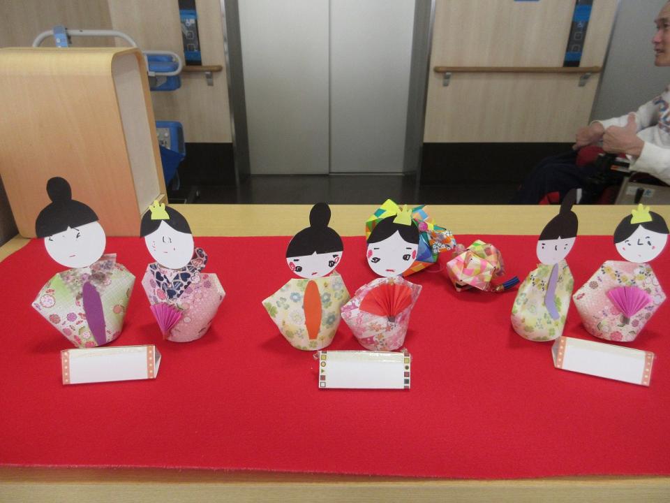 いまみや日中活動（ひな人形作り）
